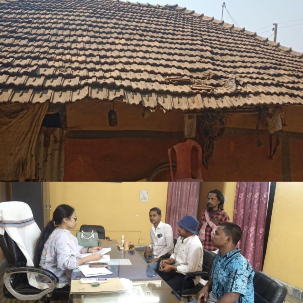 पटमदा में पीएम आवास के निर्माण में गड़बड़ी का आरोप, जेएलकेएम ने बीडीओ से की कार्रवाई की मांग